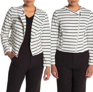 *NWT* Bagatelle Striped Asymmetrical Zip Jacket